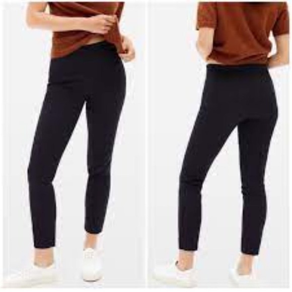 Everlane Black Side Zip Slim Ankle Pants Size 0 - Picture 1 of 11